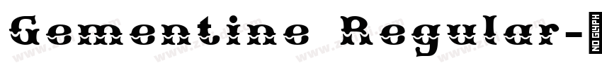 Gementine Regular字体转换